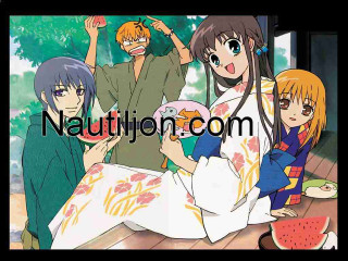 Anime characters table food watermelon - a watermelon free wallpaper