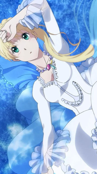 Woman white dress blue sky 3 - rococo free wallpaper for mobile