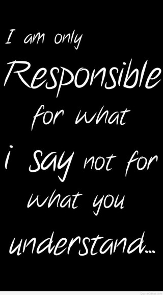 Black white photo quote responsible - anne said free wallpaper for mobile
