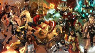 Avengers characters fire background caption 2 - alex ross free wallpaper for desktop