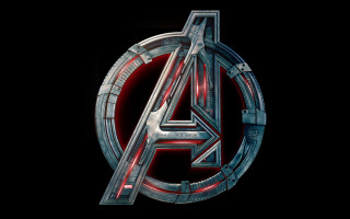 Avengers logo dark background red - 4k uhd image free wallpaper