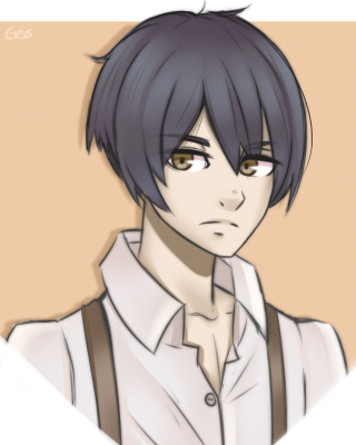 Man black hair suspenders sad - sad free wallpaper for mobile