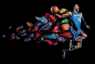 Man running basketball sports items - a basketball free wallpaper