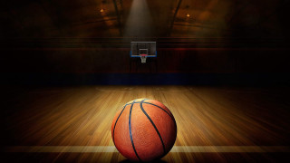 Basketball court spotlight hoop woodenfloor - a court free wallpaper for desktop