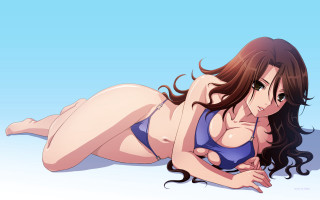 Eizan kikukawa anime bikini lying - anime free wallpaper for desktop