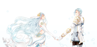 Water bubbles bluehair holdinghands romantic - bubble of water free wallpaper