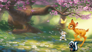 Deer squirrel woods butterfly cartoon - don bluth free wallpaper
