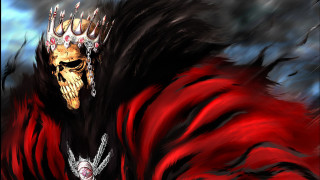 Skull crown chain red cloak - a red cloak free wallpaper