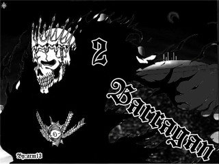 Demon skull black white photo - a skull free wallpaper for desktop