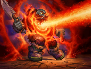 Cartoon character knife fireball demon - a fireball free wallpaper