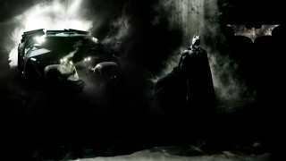 Batman car dark foggy night - a bat free wallpaper