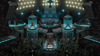 Futuristic room crowd stage lights - a stage free wallpaper for desktop