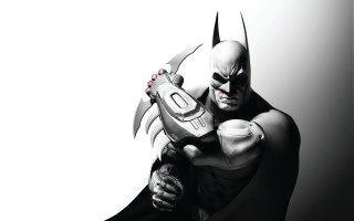 Man batman costume holding bat - his hand and a helmet free wallpaper for desktop