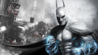 Batman lightning city buildings background - a lightning bolt free wallpaper