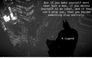 Batman silhouette legend quote city - verdadism free wallpaper for desktop