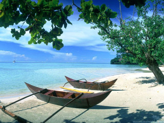 Boats beach tree sailboat background - ding guanpeng free wallpaper for desktop