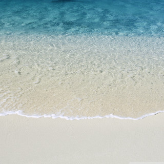 Beach wave surfboard person walking - free beach wallpaper for tablet