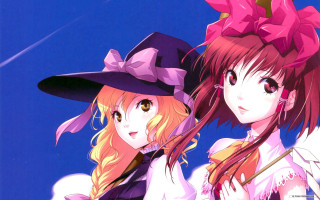 Anime girls long hair hats 11 - a purple hat free wallpaper for desktop