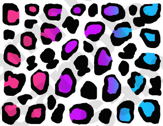 Leopard print pattern colorful skin - a pop art painting free wallpaper