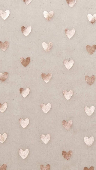 Hearts wall white background gold - soft detail free wallpaper