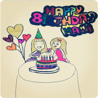 Happy birthday mary cake balloons - free happy birthday wallpaper for tablet