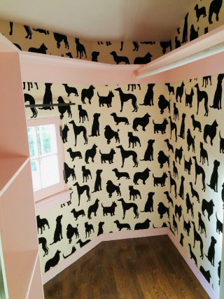 Room wallpaper window dog pattern - free dogs wallpaper for mobile