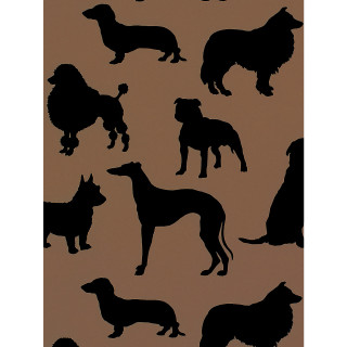 Dog silhouettes brown background black - free dogs wallpaper for tablet