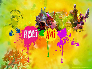 Colorful painting people paint splatters - neofauvism free wallpaper