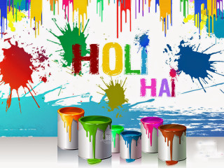 Paint cans splatters holi hai 2 - colour free wallpaper for desktop
