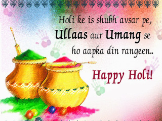 Colorful holi card pots powder - free holidays wallpaper for desktop