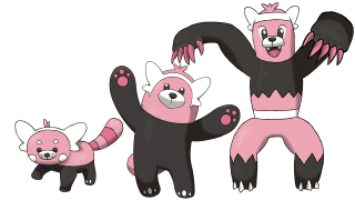 Cartoon animals pink black furry - a group of cartoon animals free wallpaper for desktop