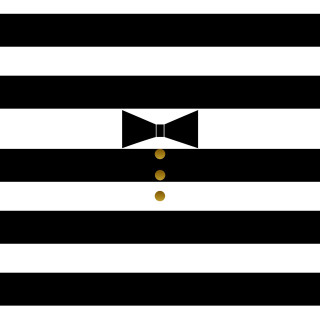 Bow tie striped wallpaper gold - free minimalism wallpaper for tablet