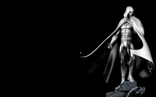 Statue silver suit cape sword - zbrush free wallpaper