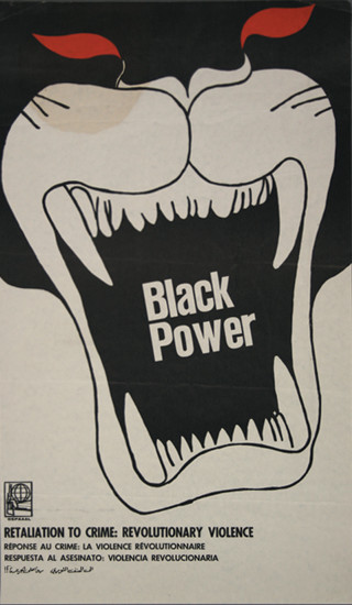 Black power poster red eyes - free dark wallpaper for mobile