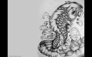 Tattoo fish flower arm back - shaded free wallpaper for desktop