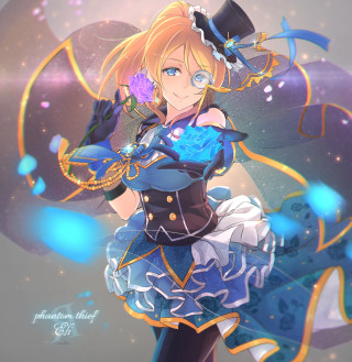 Alice prin blue dress purple 2 - her neck free wallpaper for tablet