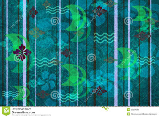 Blue green abstract background flowers - vibrant color line free wallpaper