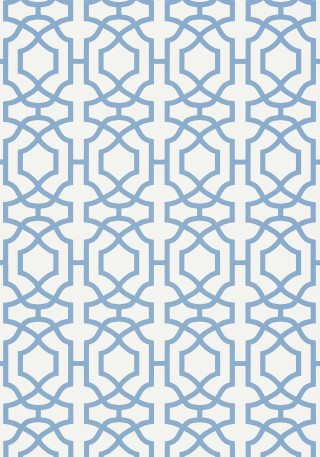 Blue white pattern geometric mosaic - anni alber free wallpaper for mobile