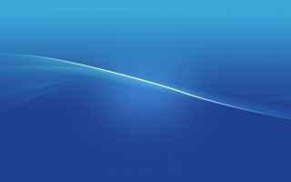 Blue background curved line white - the right side of the image free wallpaper