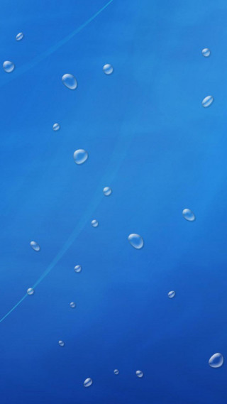 Blue background water droplets plane - minimalism free wallpaper for mobile