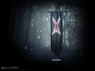 Red x banner woods snow - the wood free wallpaper