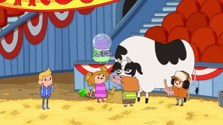 Cartoon cow people barnyard sign - cow free wallpaper