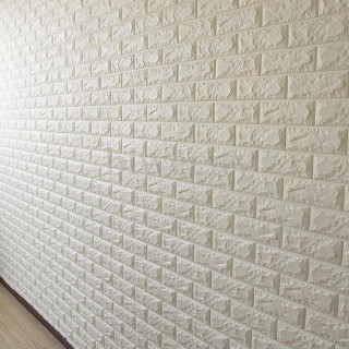 White brick wall wooden floor - a cat free wallpaper for tablet