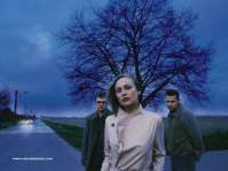 Woman tree men road nighttime - a tree free wallpaper