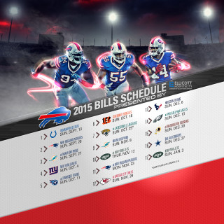 Bills football game schedule poster - the front free wallpaper for tablet