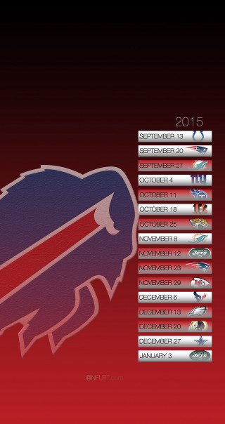 Red blue buffalo football team - free new year wallpaper