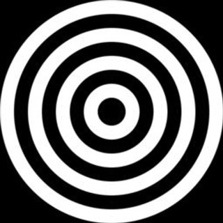 Black white circle moon opart - a circular object free wallpaper for tablet