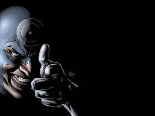 Batman mask man pointing gun - brian bolland free wallpaper