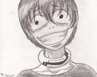 Goofy boy collared shirt drawing - a drawing of a boy free wallpaper for desktop