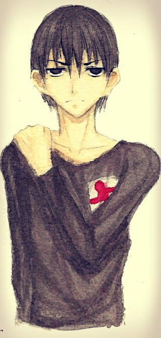 Person red heart black shirt - a red heart free wallpaper for mobile